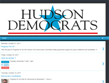 Tablet Screenshot of hudsoncitydemocrats.org